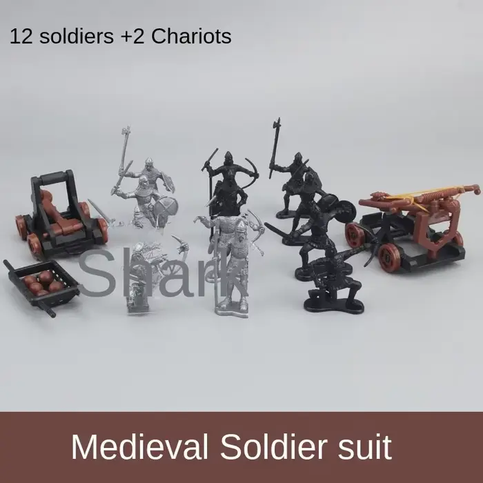 Simulation château médiéval mercenaire forteresse enfants militaire sable Table soldat jouet assembl