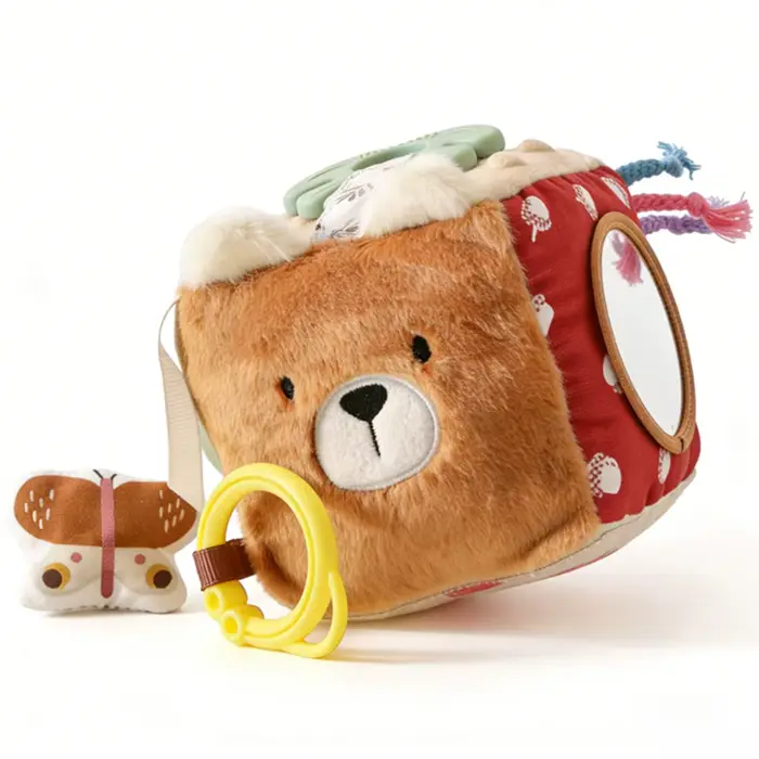 Jouets Montessori pour bébés, blocs d'animaux en coton, jouets sensoriels en peluche douce, jeux édu
