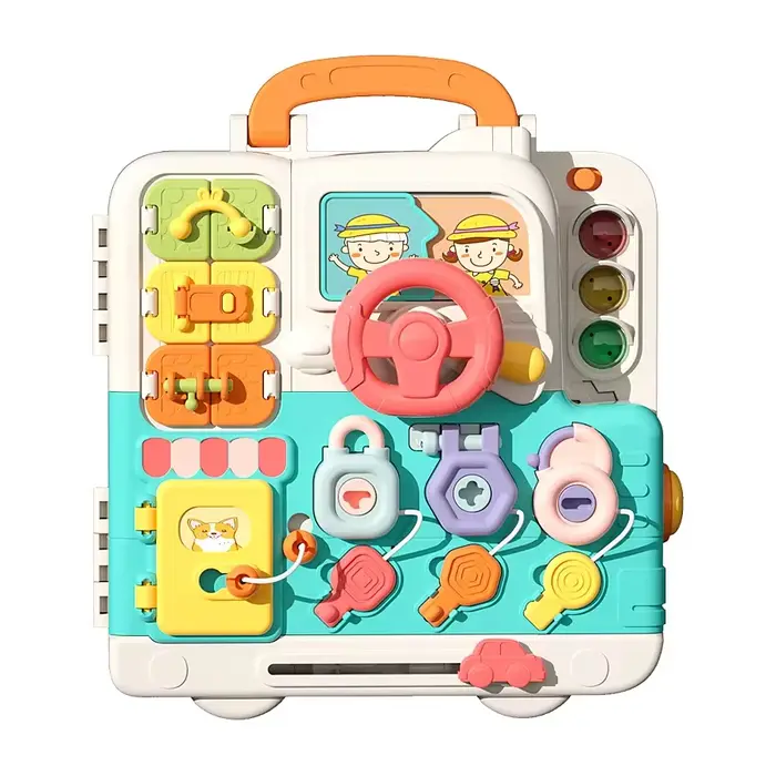Planche sensorielle occupée pour bébé, jouets Montessori, interrupteur de lumières musicales, jeu de