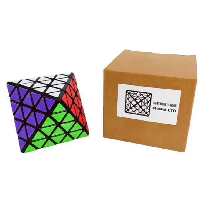 ZEPUZZLES Master CTO Cube de forme étrange Octaèdre rotatif de 4ème ordre Jouets de puzzle professio