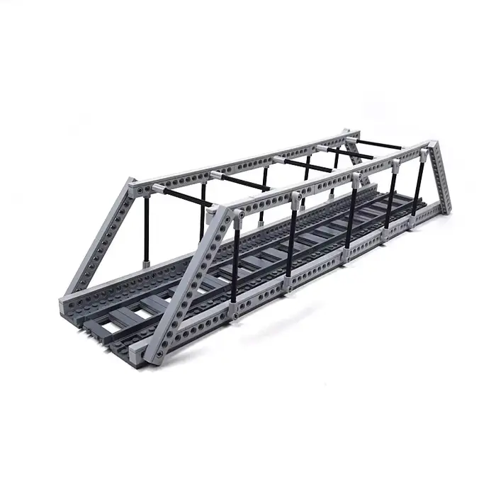 Blocs de construction voie de train urbain pont monocouche voie ferrée scène de bricolage accessoire