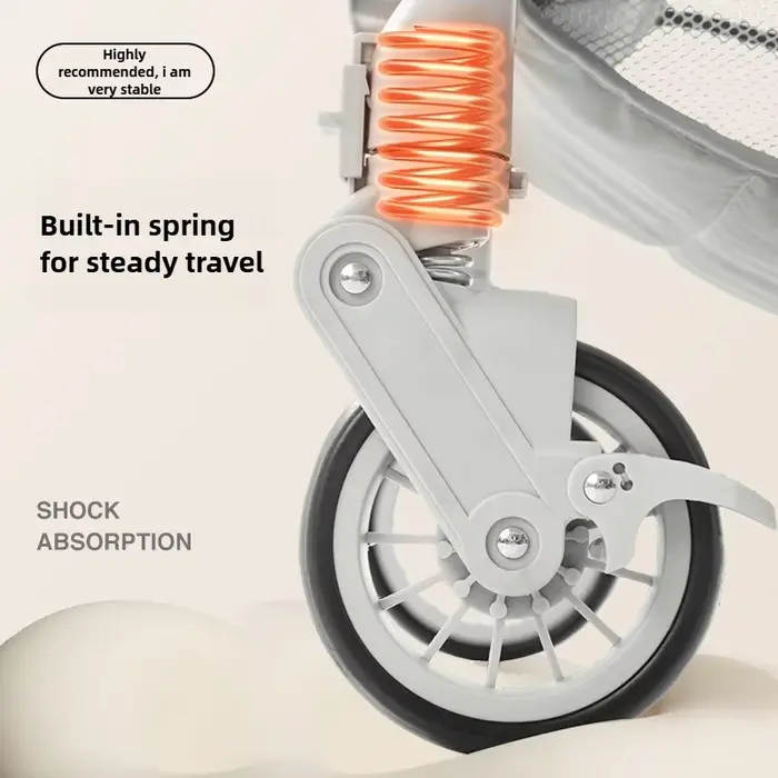 Poussette nouvellement améliorée avec chariot poussoir bidirectionnel à vue élevée qui peut s'asseoi