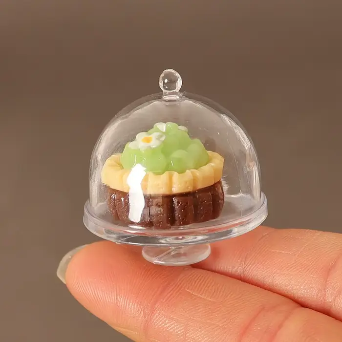 Simulation de maison de poupée, gâteau au café, ensemble de desserts, Mini plateau de cuisine, acces