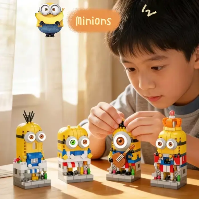 Jouet de puzzle interactif en blocs de 4 pièces