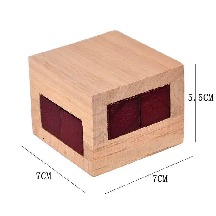 Boîte magique en bois Puzzle Luban Lock, jouets intellectuels éducatifs, jeux de défi IQ, casse-tête