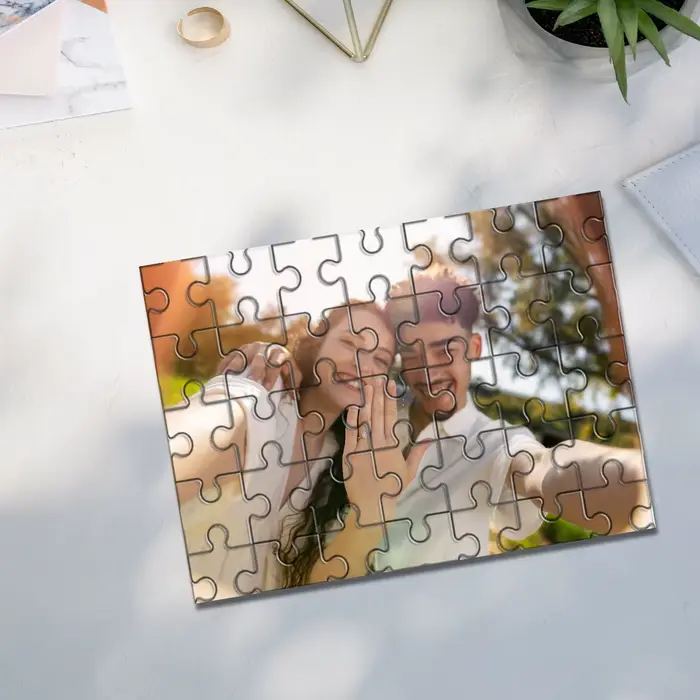Puzzle Photo Personnalisé Tailles 35 300 500 1000 Pièces Photos Couple Cadeau Unique Occasions Spéciales