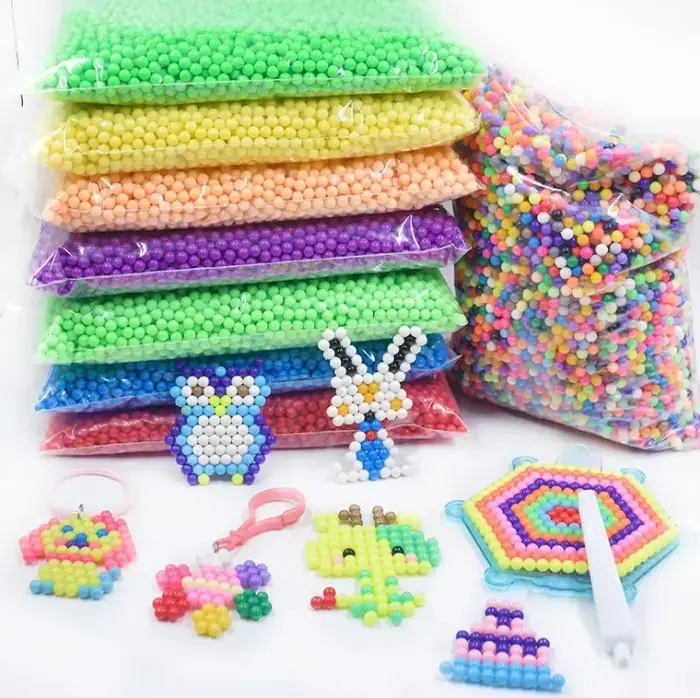 Recharge Pack 300 pièces/sac 36 couleurs 5mm perles d'eau Spray perles magiques éducatif 3D Puzzles 