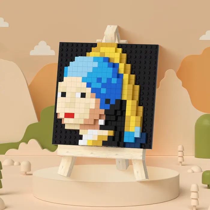 Blocs de construction de peinture à l'huile DIY - Jouets éducatifs pour garçons et filles - Cadeau p