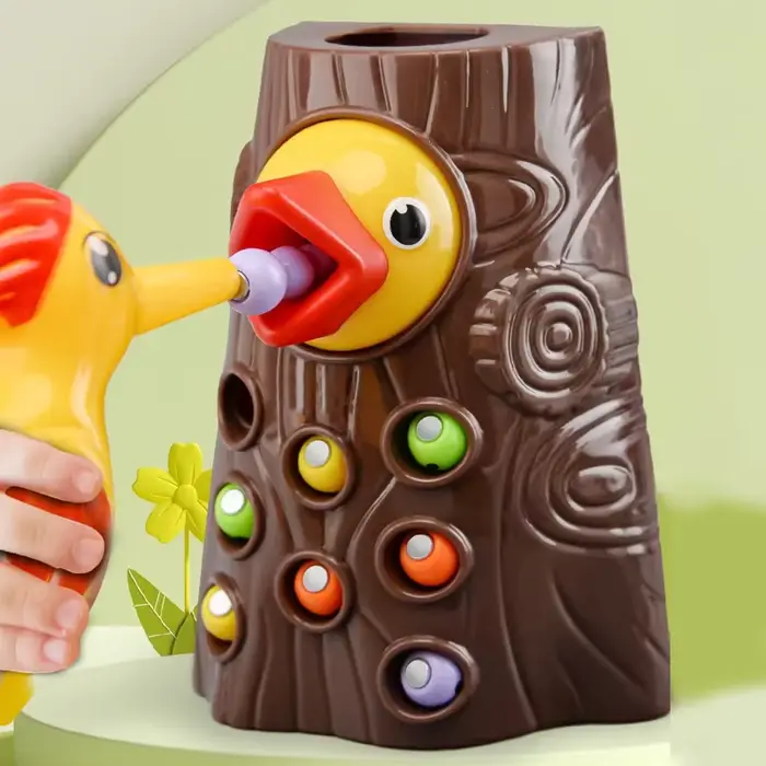 Jouets éducatifs Montessori pour enfants, pic, capture de vers, jeux magnétiques pour enfants en bas âge, développement des bébés, planche occupée