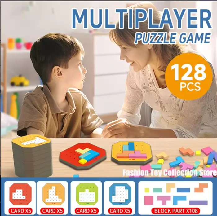 Jeu de puzzle Montessori forme éducative micro blocs de construction en mousse pour enfants de 3-6 ans cadeau d'anniv vacances occassions spéciales