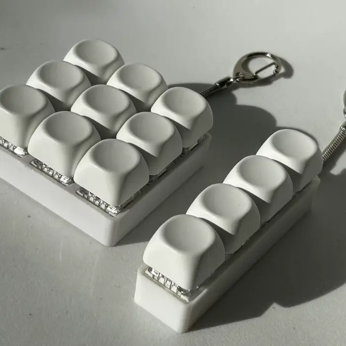 Relaxant bricolage clavier Fidget porte-clés touches bouton doigt clavier capuchon 4/9 touches soula