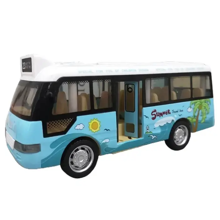 Bus urbain jouets voitures pour tout-petits voitures pour garçons filles tirer vers l'arrière véhicu