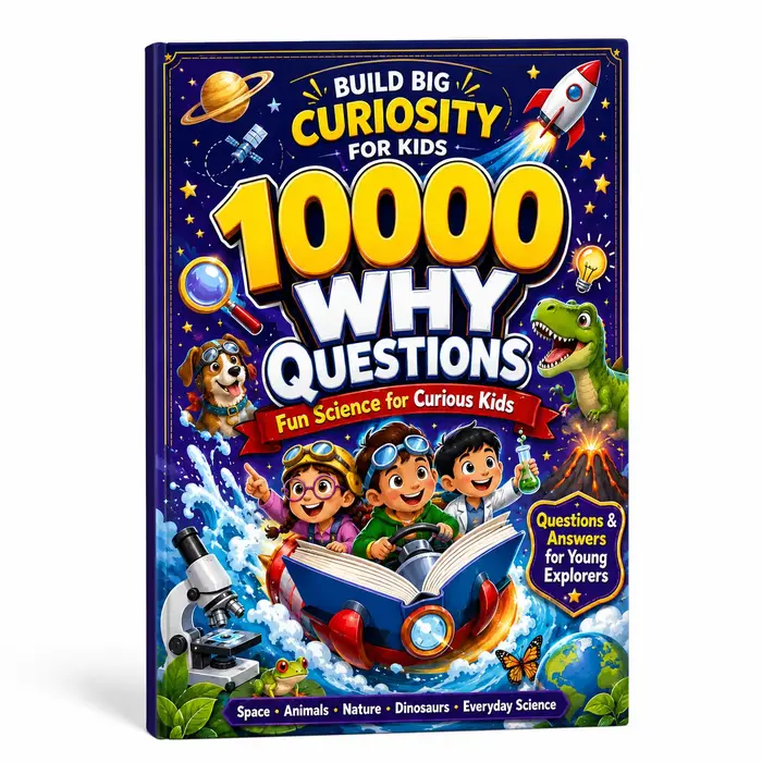 10 000 questions : Livre scientifique pour enfants – Livre d'apprentissage ludique avec questions et