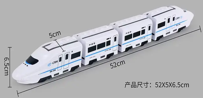 Train de simulation à grande vitesse pour enfants, bricolage, voiture électrique, son, lumière, modè