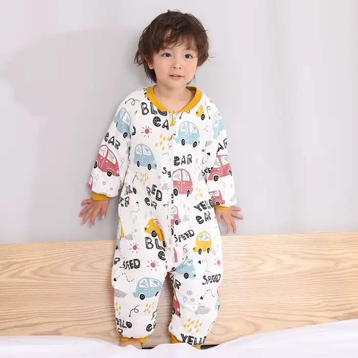 Sac de couchage pour bébé, imprimé de fleurs, mignon pyjama 2,5 tog, épais, garde au chaud, pour les