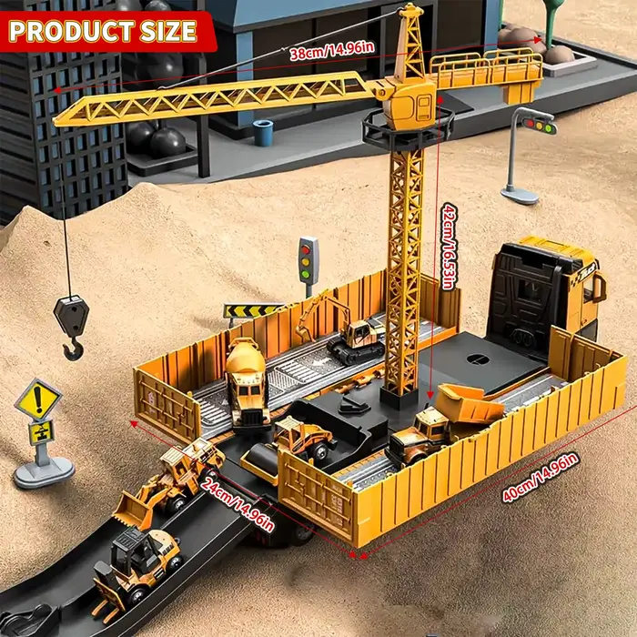 Ensemble de jouets de véhicules de Construction en alliage pour les âges de 3 à 8 ans