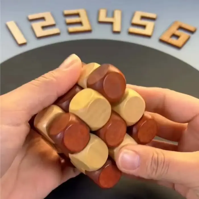 Cube torsadé en bois, Puzzle IQ