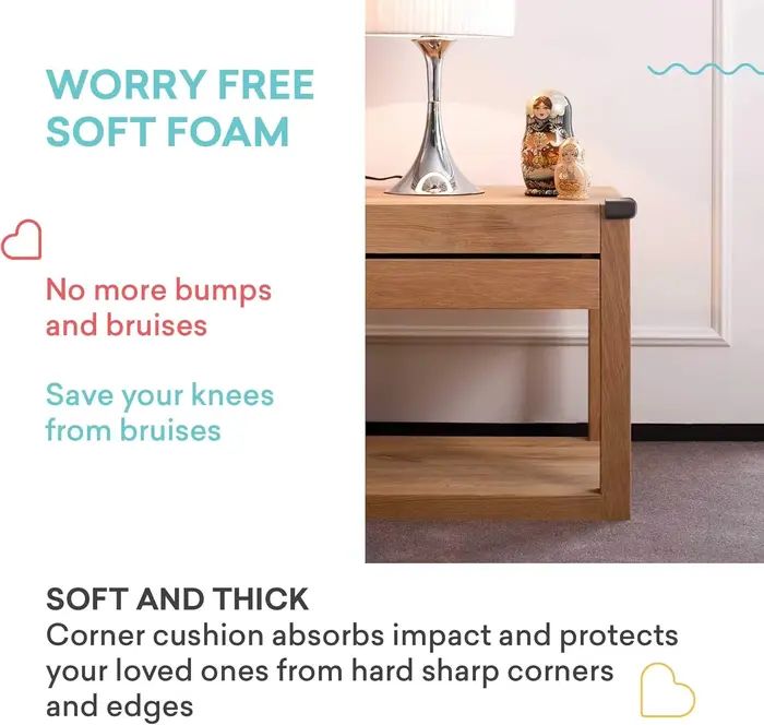 Protections d'angle souples pour bébé, 4 pièces, protection d'angle de Table pré-adhésive pour meubl