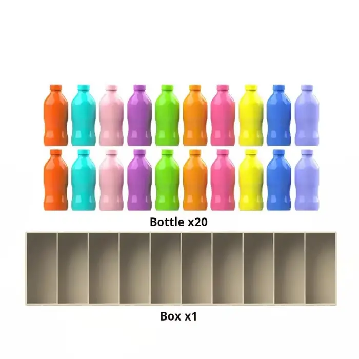 KNYYSECQ Jeu de devinettes amusant pour enfants : Jeu de mémoire des couleurs et des boissons, jouet
