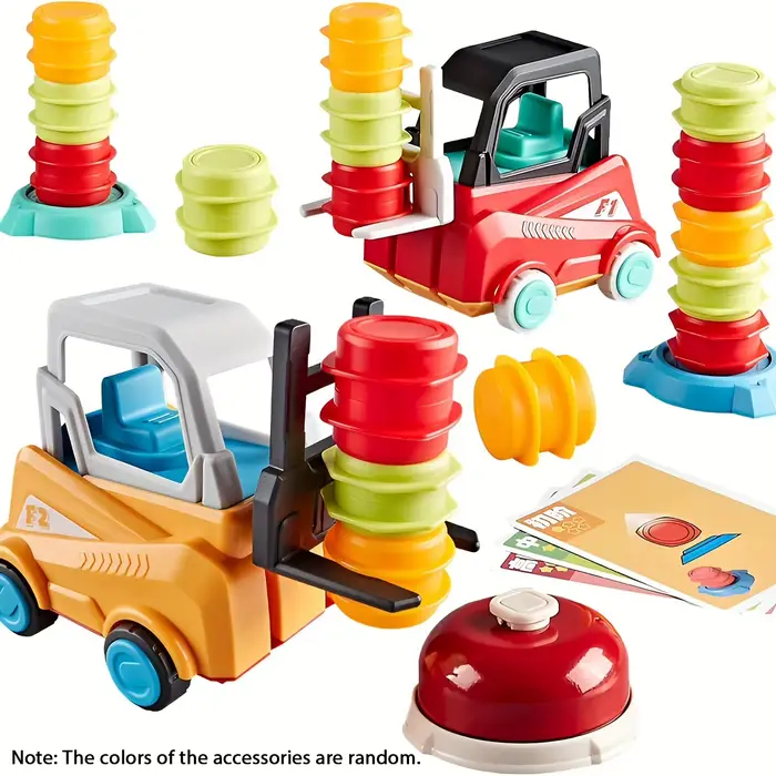 Jeu de transport de chariot élévateur d'ingénieur - Jouet de construction stimulant le cerveau avec