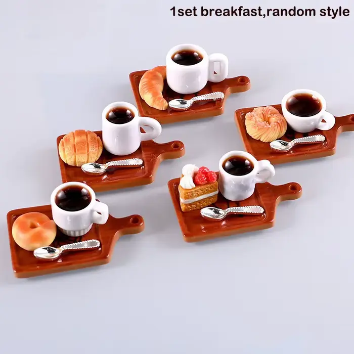 Jouet de cuisine Miniature en résine, modèle de tasse à café, simulation de nourriture et de boisson