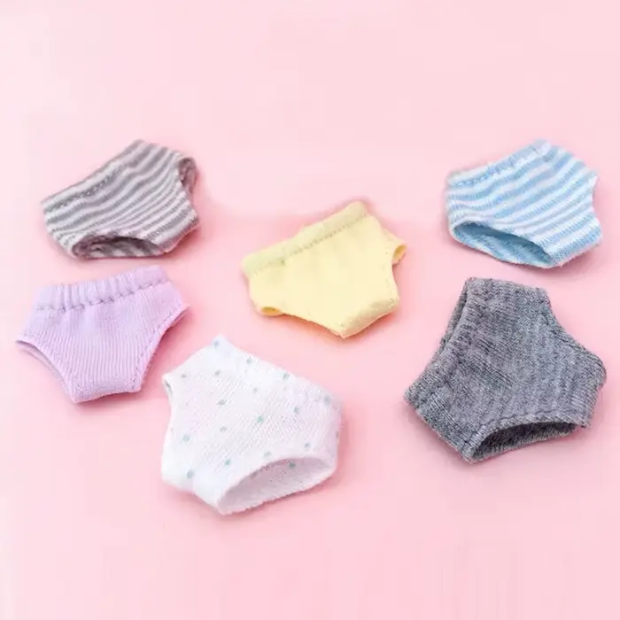 2 pièces Ob11 sous-vêtements de poupée Leggings culottes vêtements de poupée sous-vêtements culottes
